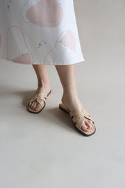 Reyna Interlaced Sliders (Beige) - Our Daily Avenue